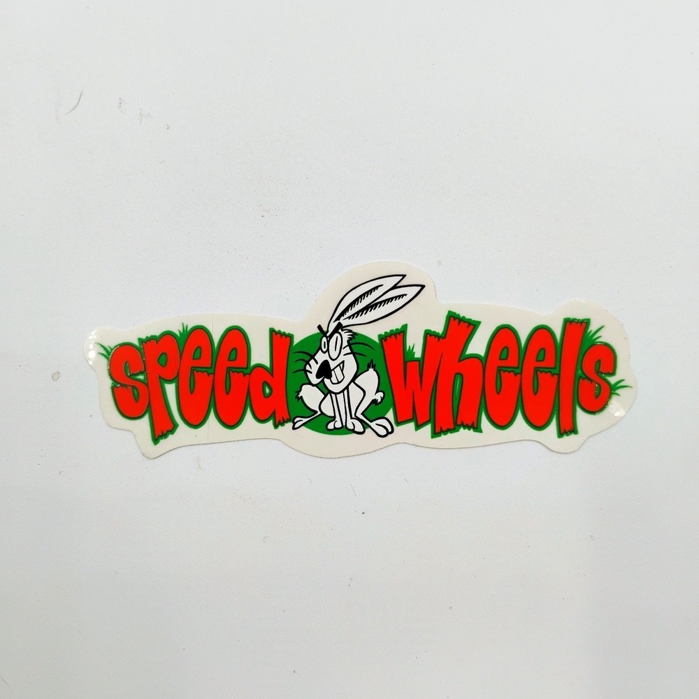 Speed Wheels Santa Cruz Vintage 1990's Sticker Skateboarding Surfing California
